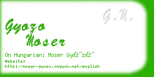 gyozo moser business card